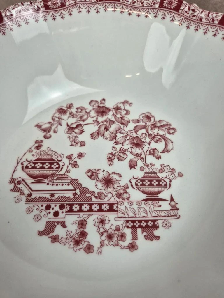 Ensaladera Seltmann Weiden Bavaria Theresia roja – Porcelana alemana vintage – photo 5